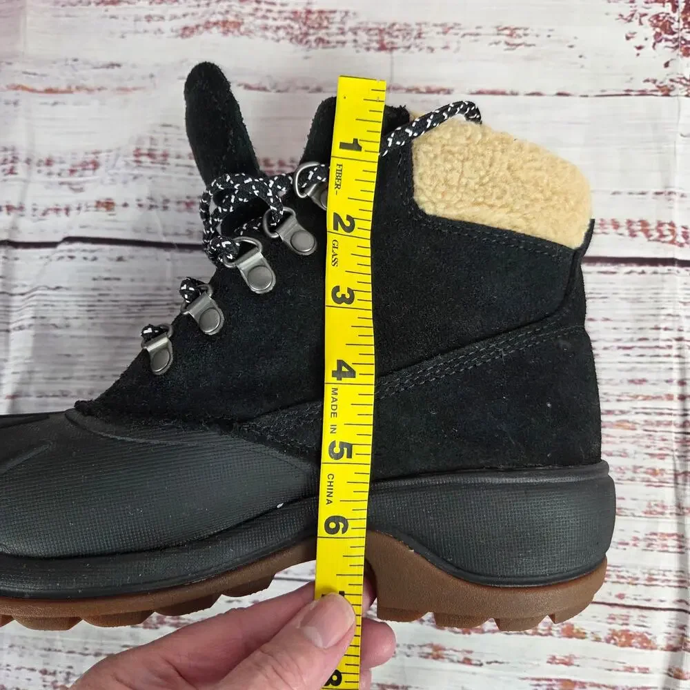 Wolverine Womens Black Suede Hiking Boots Frost Insulated Waterproof 7.5M Gorp